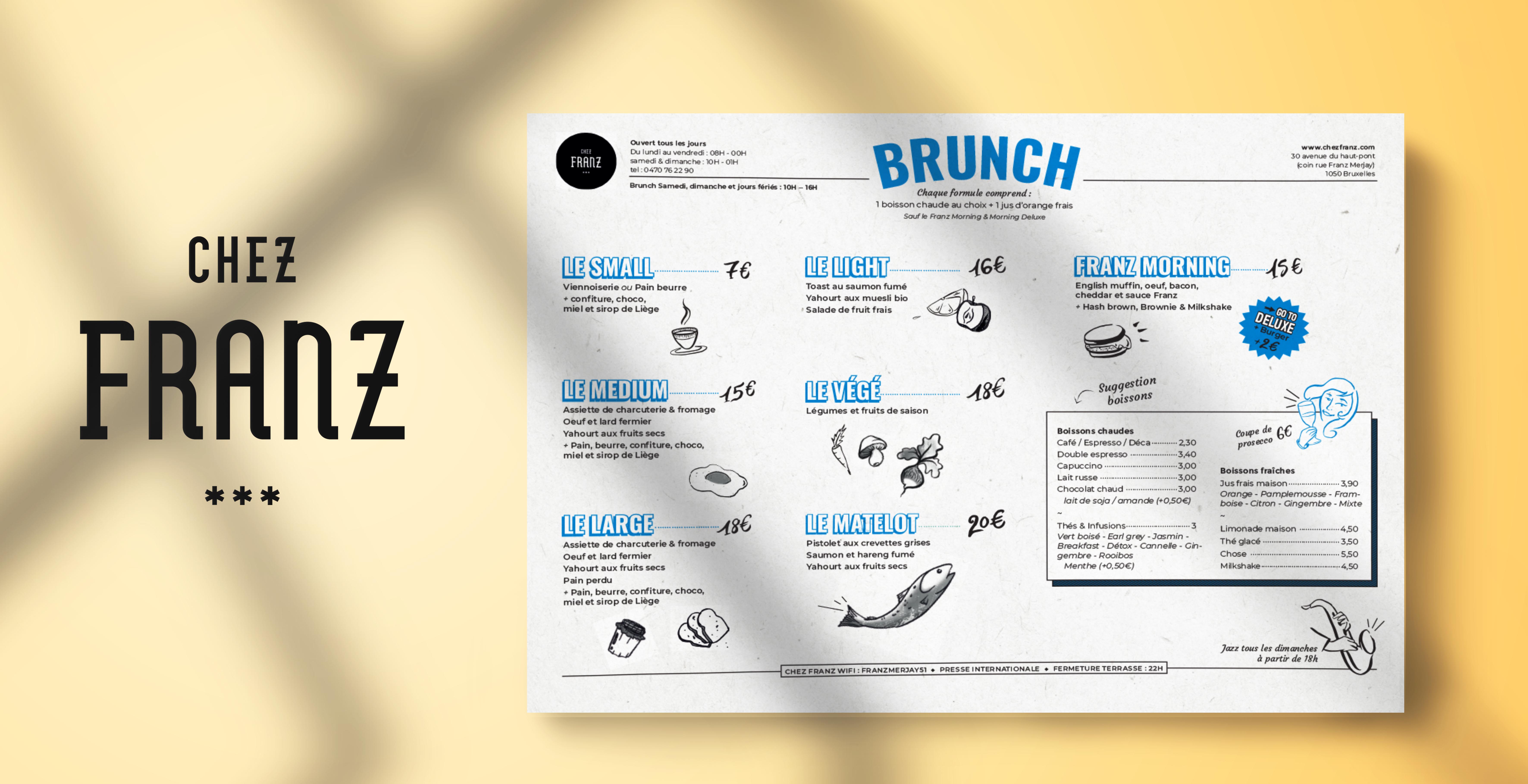 Franz menu brunch